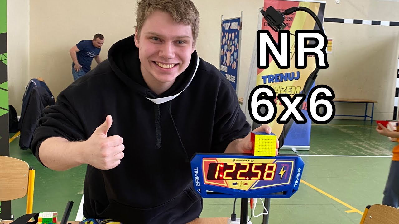 6x6 Official single 1:22.58 NR / MoYu AoShi v4 Dual Track 🇺🇦