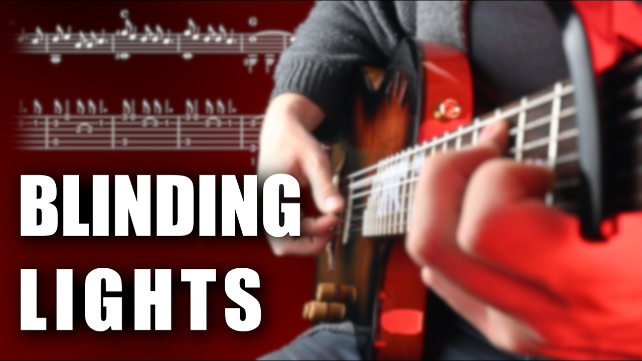 Blinding Lights (The Weeknd) - EASY Fingerstyle Guitar Tutorial