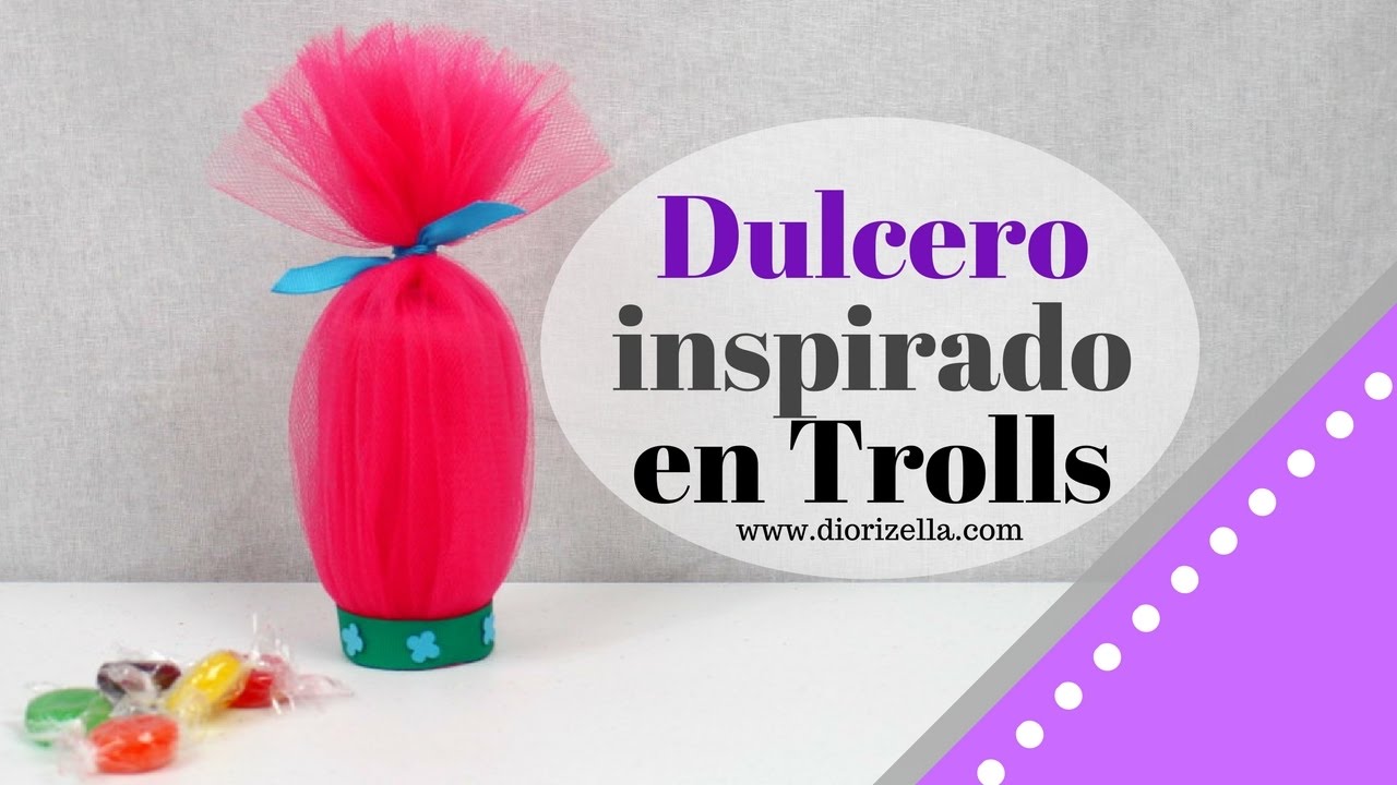 Dulcero inspirado en Trolls  Diorizella Events and Crafts