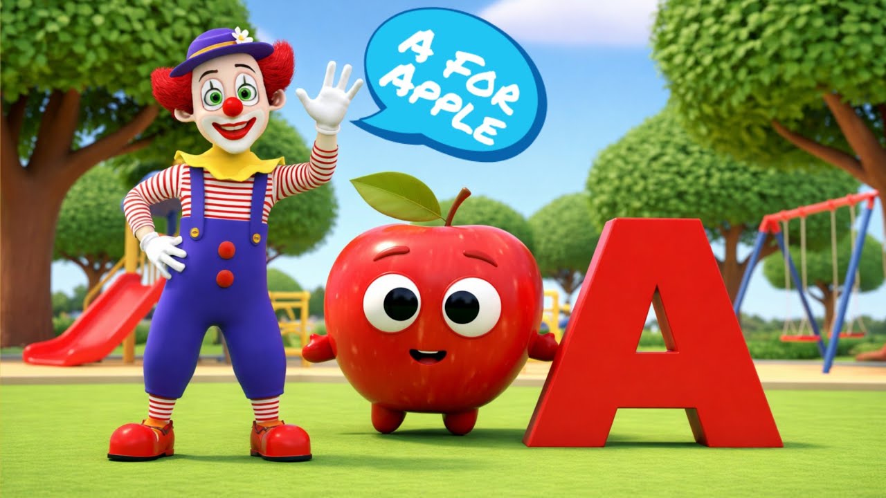 A Is For Apple A A A Apple Song ! A For Apple Nursery Rhyme ! ABC Phonics Song For Preschoolers 