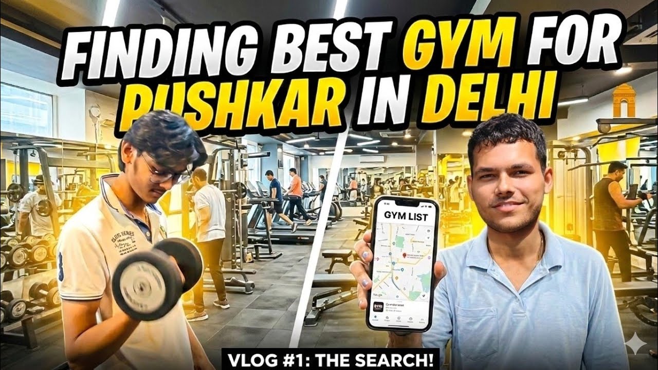 Finding the best gym for pushkar in delhi 💪 | pta ni kha jake manega ye ladka 🫡 