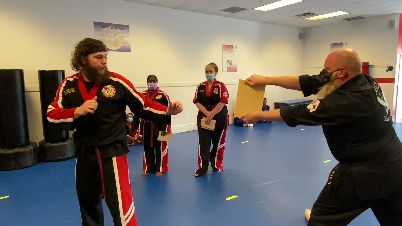 Black Belt Test Board Breaking! - Choe's Martial Arts Flowery Branch GA