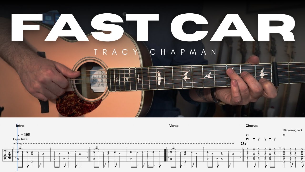 Tracy Chapman - Fast Car Guitar Cover w/ Tab