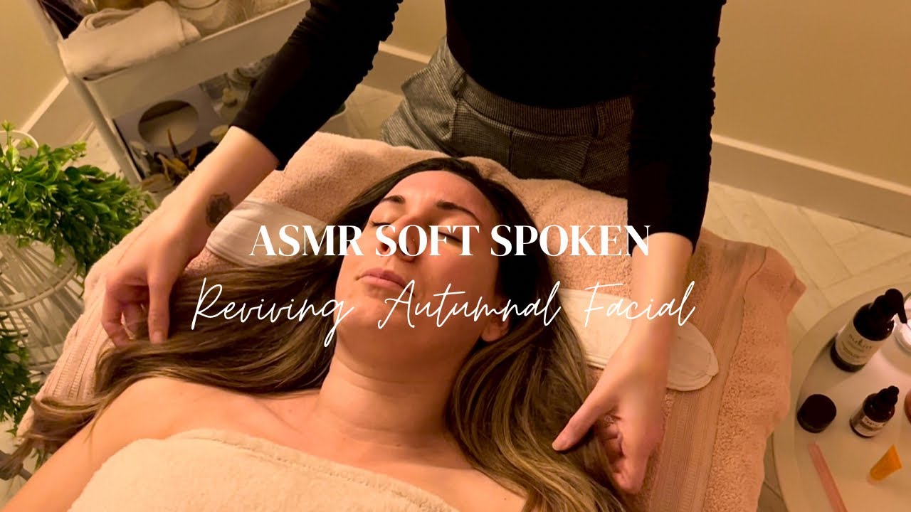ASMR Sleepy Autumnal Facial | Soft Spoken | Jade Comb & Rose Quartz with Gentle touch Facial Massage