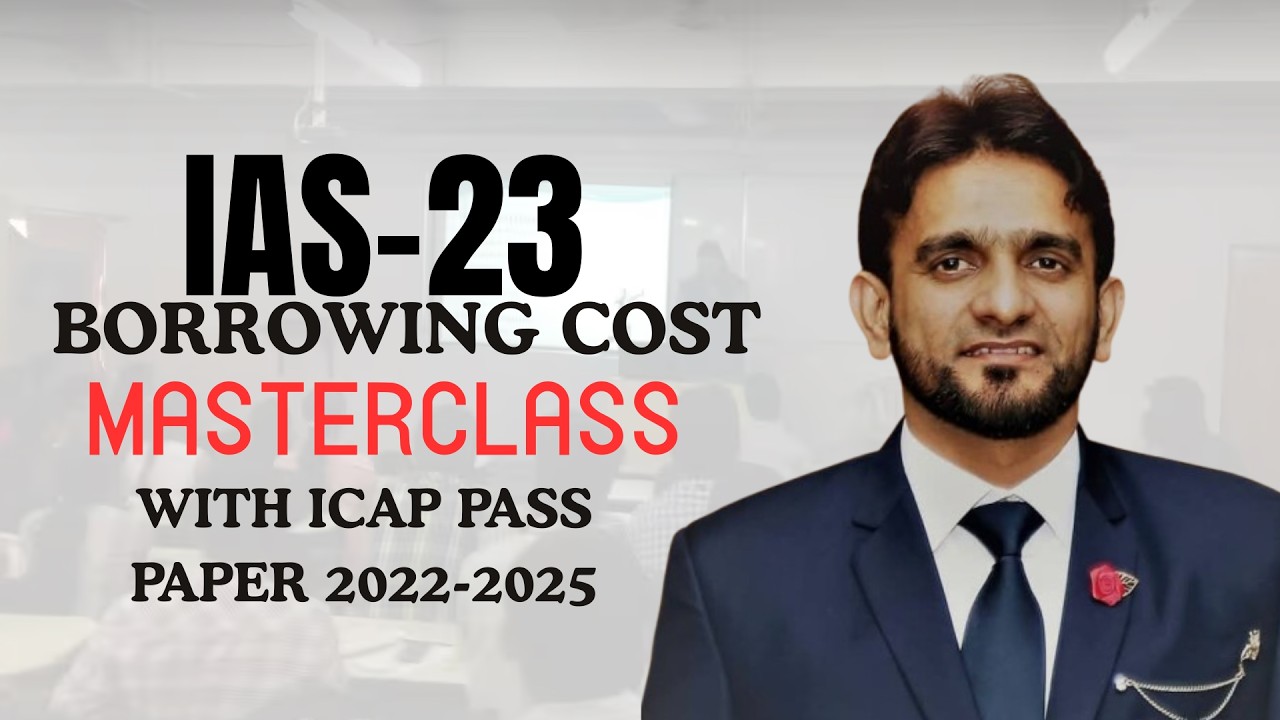 IAS 23 Borrowing Cost in Single Shot with ICAP past papers