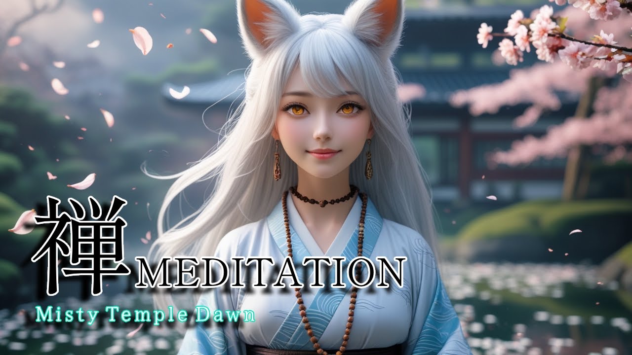 Japanese Zen Garden 🌿 Misty Temple Dawn | Shakuhachi & Erhu Serenity