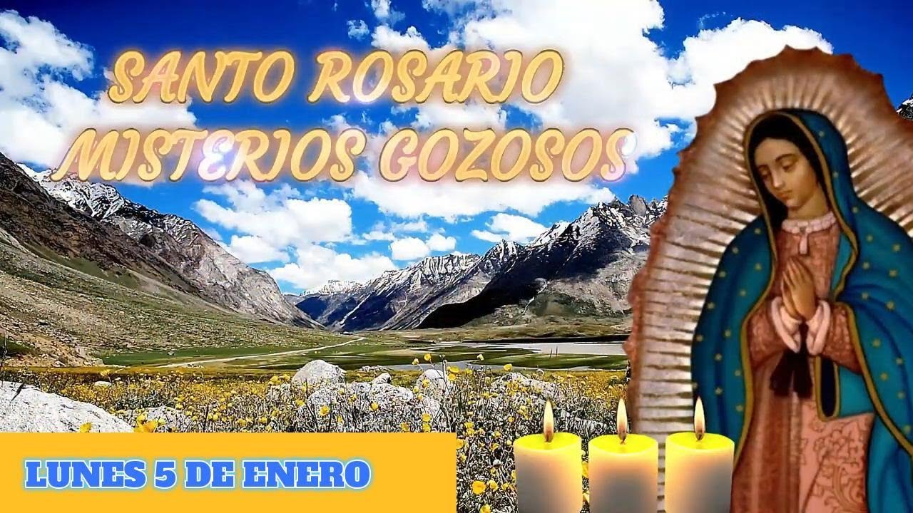 Santo Rosario corto de hoy Lunes 5 de Enero | Misterios Gozosos 🌹🌷