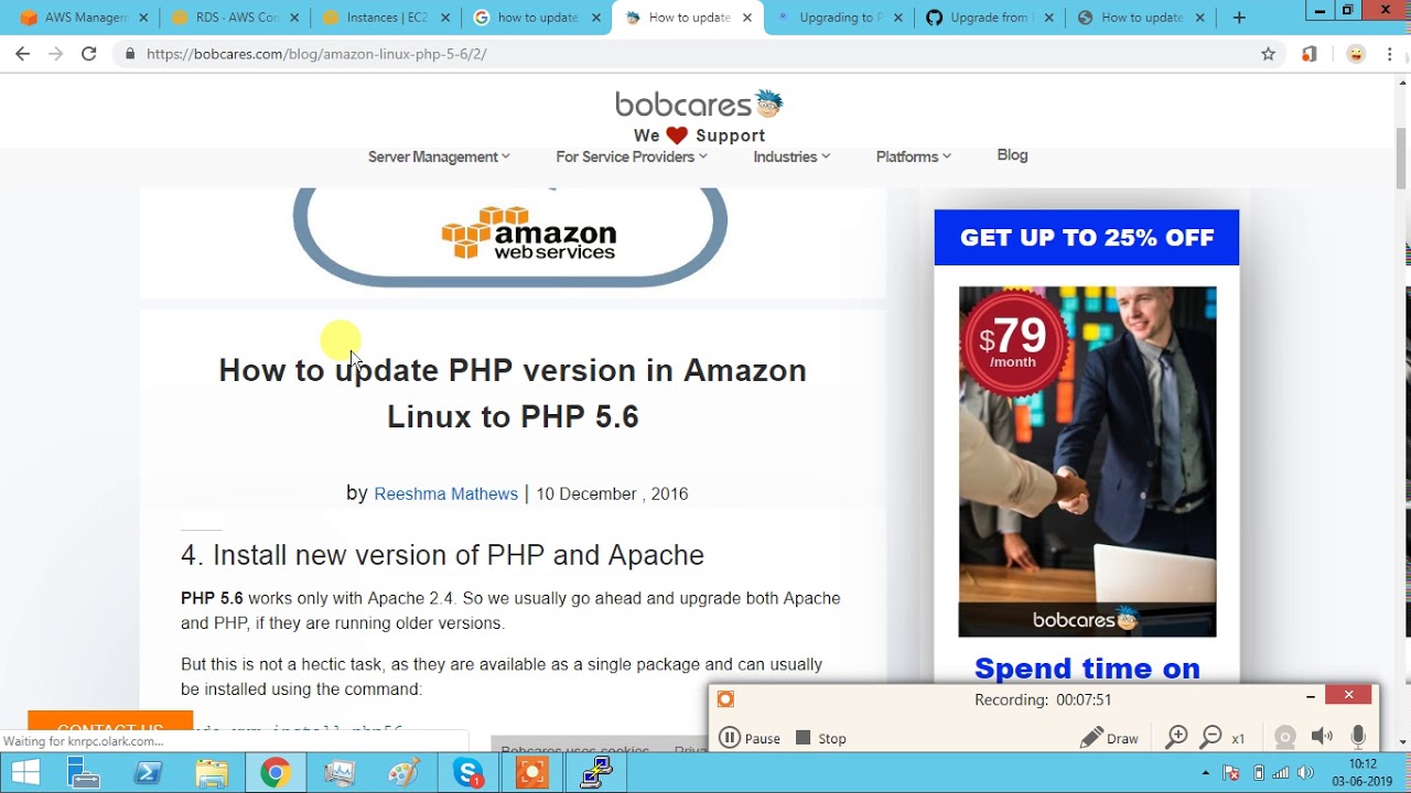 How to Configure RDS using PHP mySQL phpMyAdmin on AWS Portal