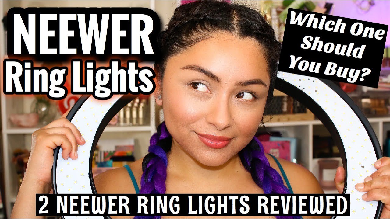 NEEWER RING LIGHT REVIEW / COMPARISON | LED OR BULB RING LIGHT?