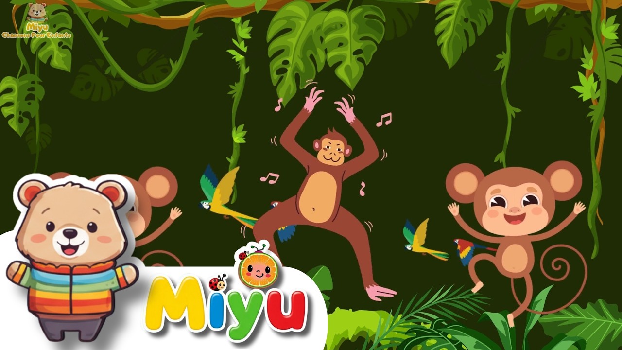 🎶 Miyu - Chansons Pour Enfants : La Chanson des Singes Joyeux et 6 Autres Hits pour Bébés et Petits