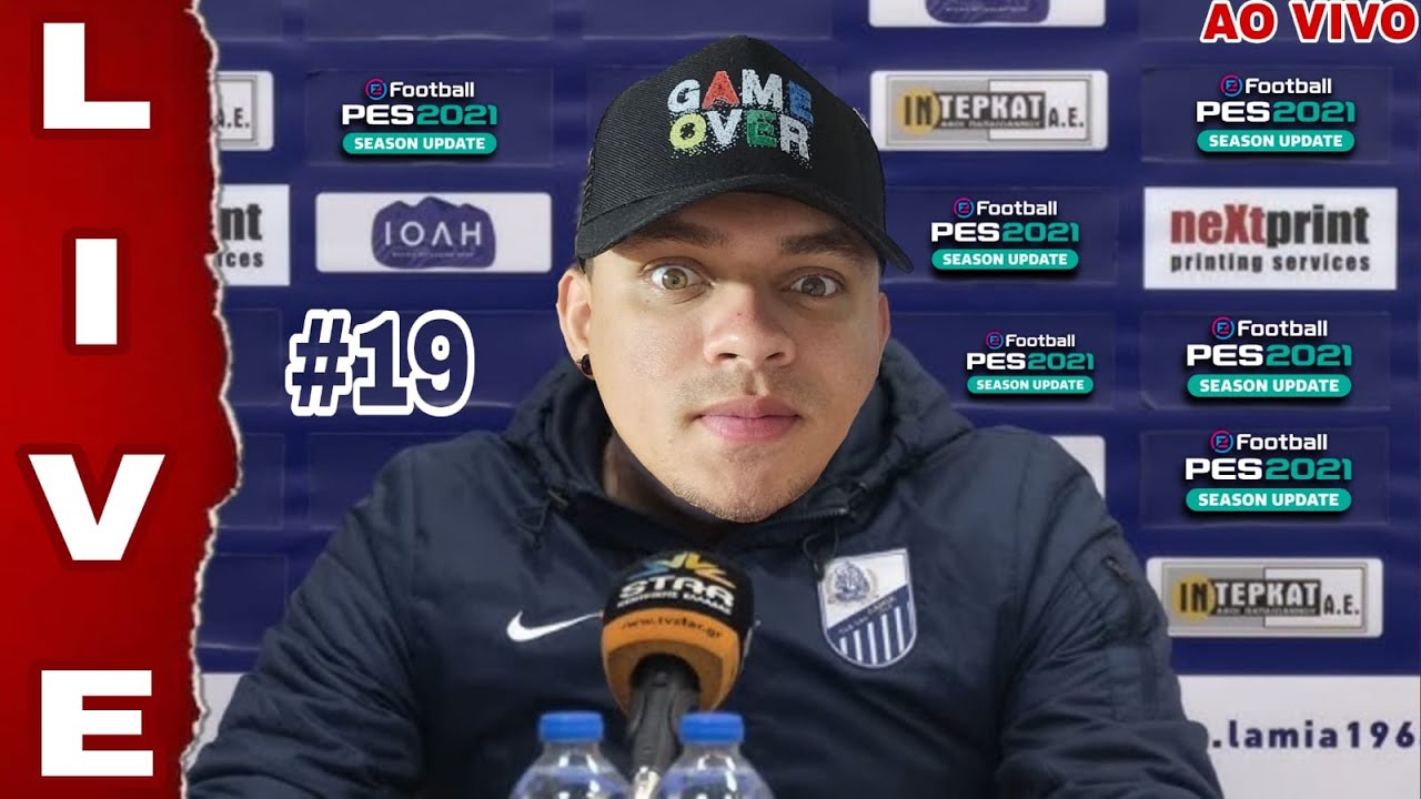 MASTER LIGA TREINADOR COM O PAS LAMIS DA GRÉCIA PES 21 PATCH FL 25 (PC) AO VIVO 👔⚽🎮
