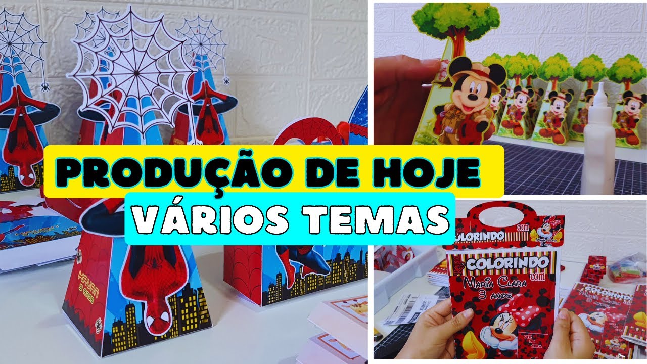Fazendo kit Personalizados do Mickey SAFARI e LIVRINHO de Colorir | PAPELARIA PERSONALIZADA