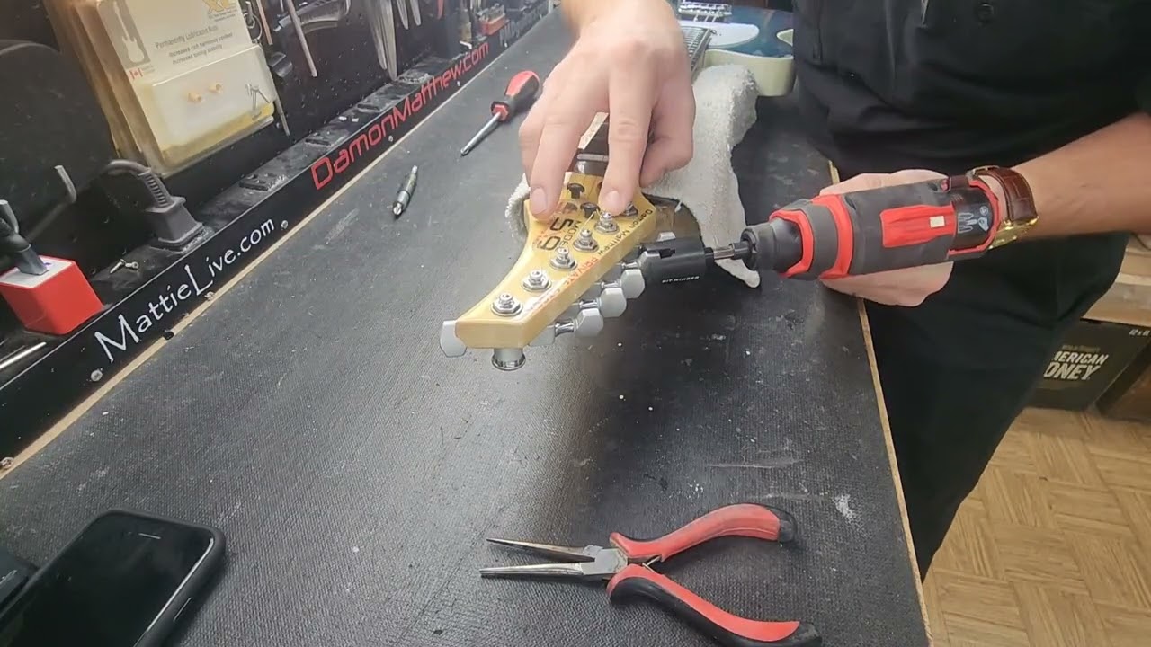 #bpguitar Rough Bench Setup / MattieLive Custom Shop 