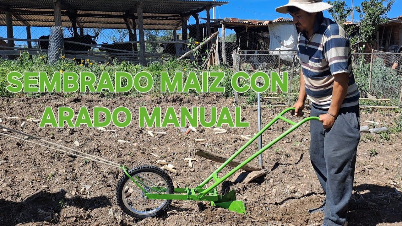 SURCANDO SEMBRANDO CON ARADO MANUAL  PARA PAPA MAIZ Y OTROS