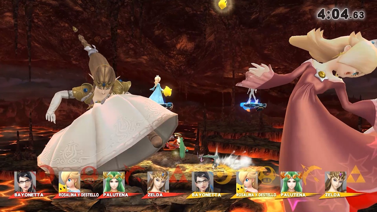 Smash Wii U - Team Girls Battle (Only Blast and Screen KO) #9