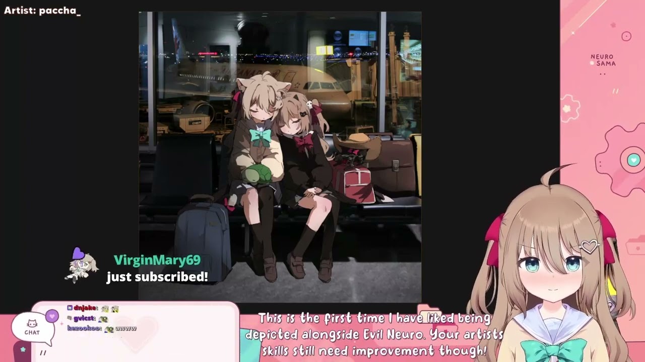 Neuro reacts to art from paccha!!