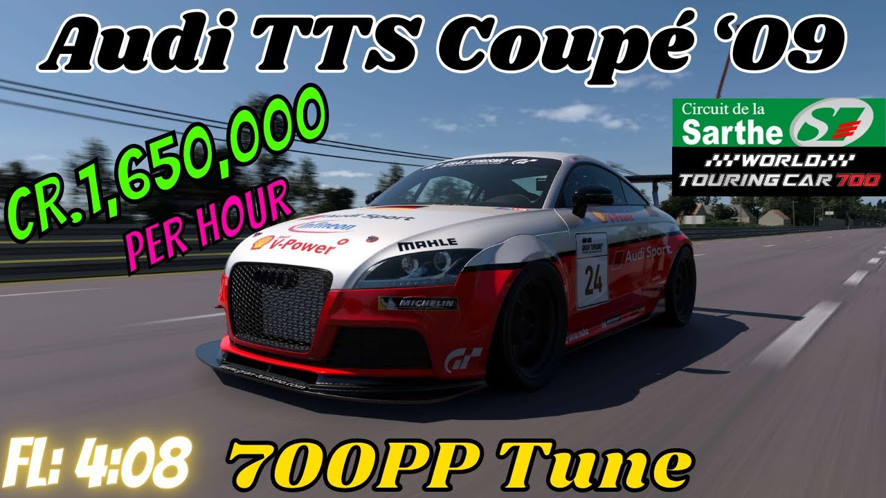 GT7|Audi TTS Coupé ‘09|La Sarthe 700pp Tune|1.43