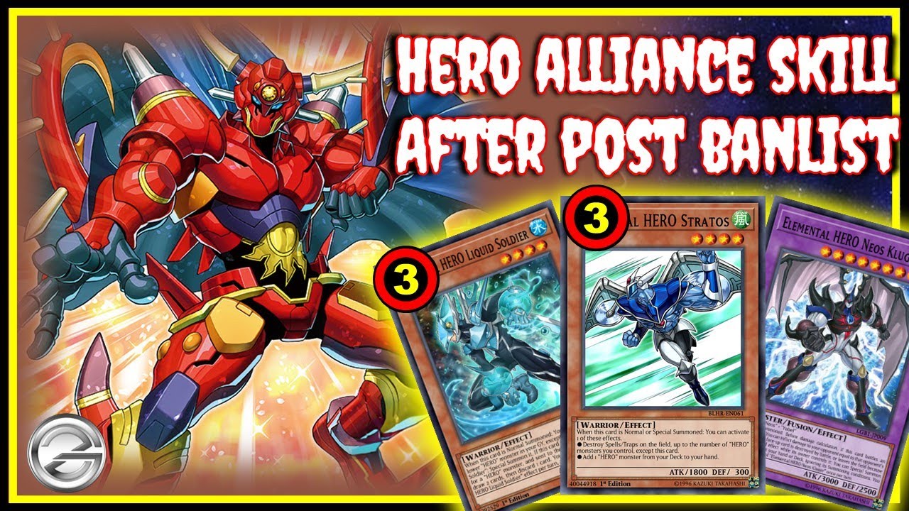 NEW BANLIST IMPACT! HERO Alliance Skill&mdash;Still Strong or Dead? | Yu-Gi-Oh! Duel Links