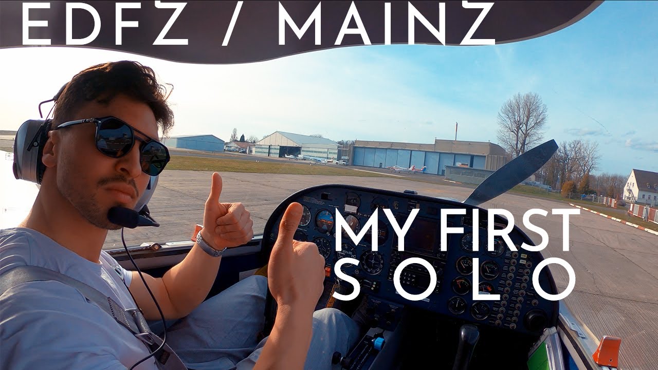 Traffic Circuit Procedures (Verfahren in der Platzrunde) / My First Solo Flight @EDFZ - DA20-100 VFR