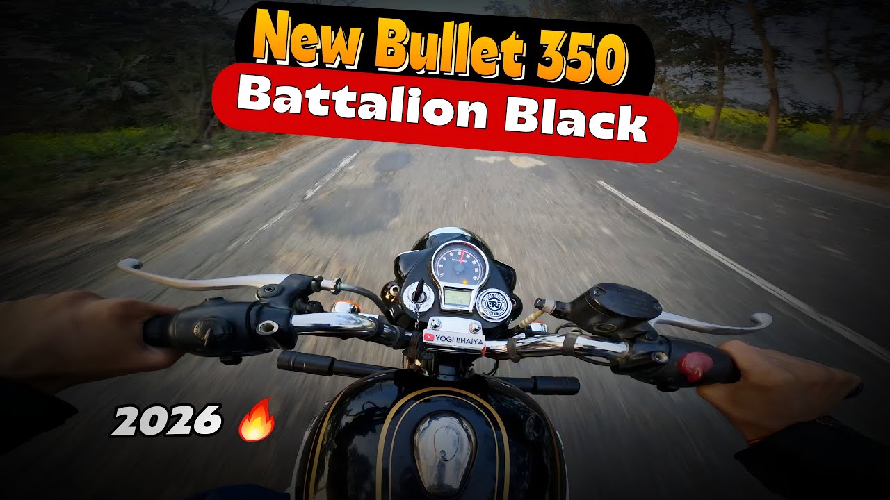 New Royal Enfield Bullet 350 Battalion Black Ride Review | Standard 350 | Best Bike Under 2 Lakh ?