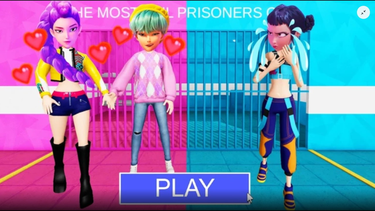 BABY SAJA AND RUMI VS ZOEY PRISON RUN! (Obby) Roblox Gameplay