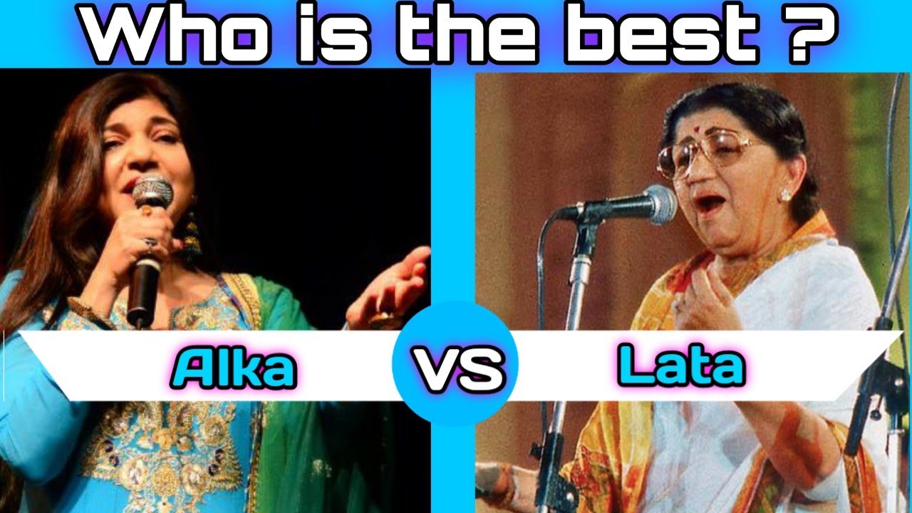 Alka Yagnik vs Lata Mangeskar comparison song with battle Voice Who is the best?