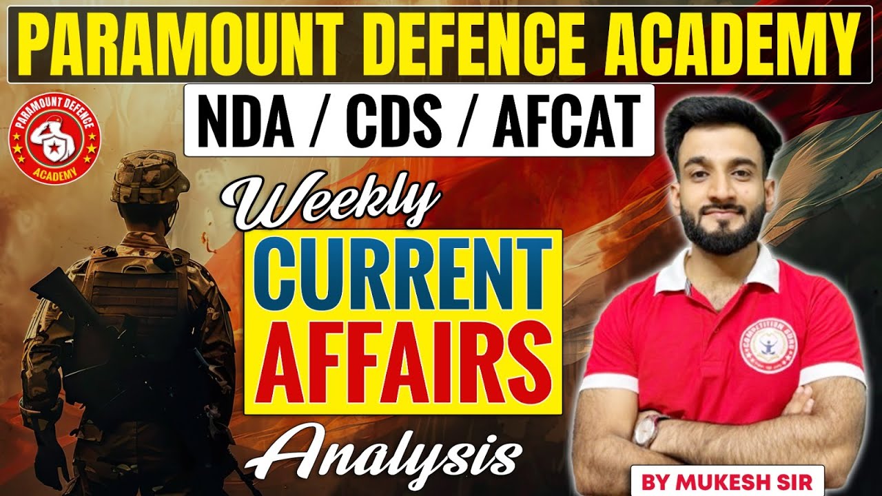 All Defence Current Affairs for AFCAT 1 2026 | CDS 1 2026 | NDA 1 2026 | CURRENT AFFAIRS ANALYSIS
