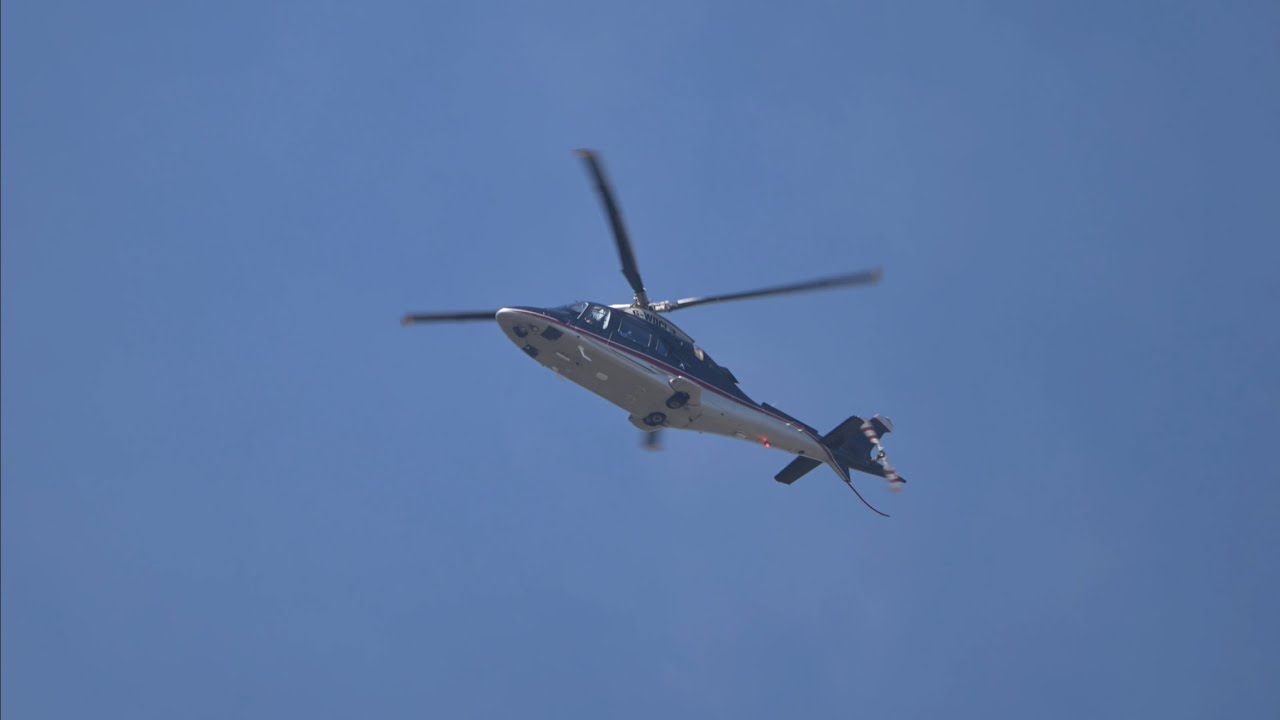 Private Agusta AW109 [G-WDCL] flying above my house