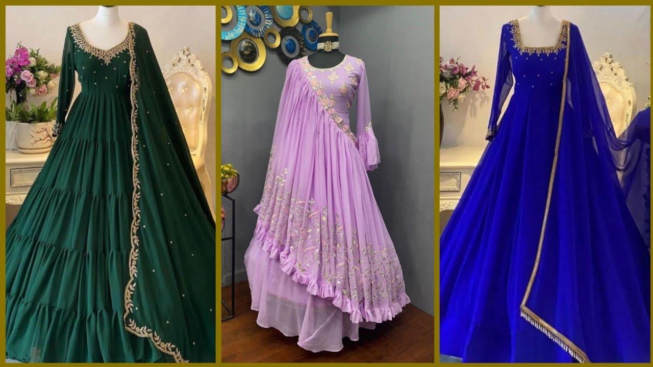 Latest Anarkali suit design/Fashionable frill Frock/Ethnic wear Dresses Ideas @raisaldsotfs