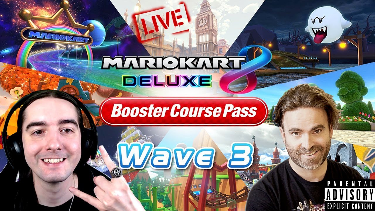 🔴 LIVE Mario Kart 8 Deluxe - Wave 3 - Rock Cup And Moon Cup With M3Croft