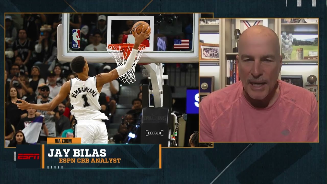 Jay Bilas Describes Victor Wembanyama As A 7'6 Praying Mantis With 6'1 Guard Skills | 10/30/25