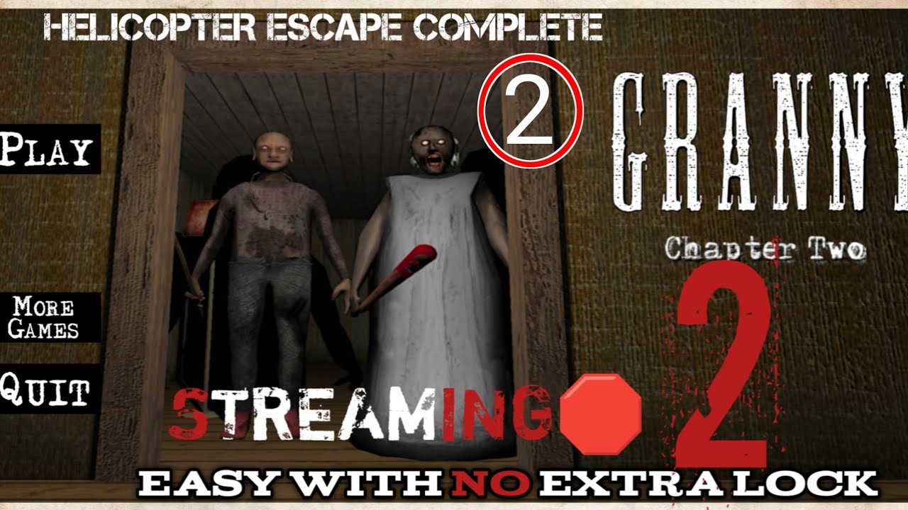 HELICOPTER ESCAPE SUCCESSFUL || GRANNY CHAPTER TWO || LIVESTREAMING VIDEOS🛑