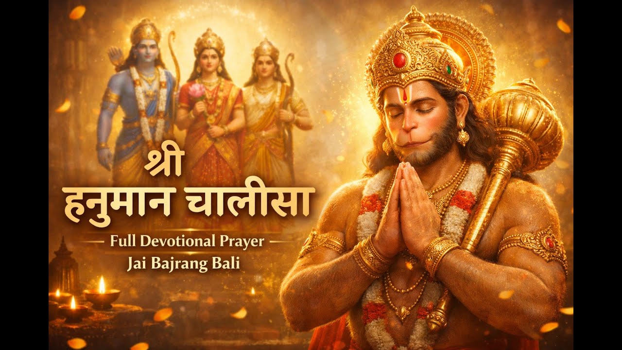 Shri Hanuman Chalisa | 4K Cinematic Devotional Song | Peaceful Ram Bhakti