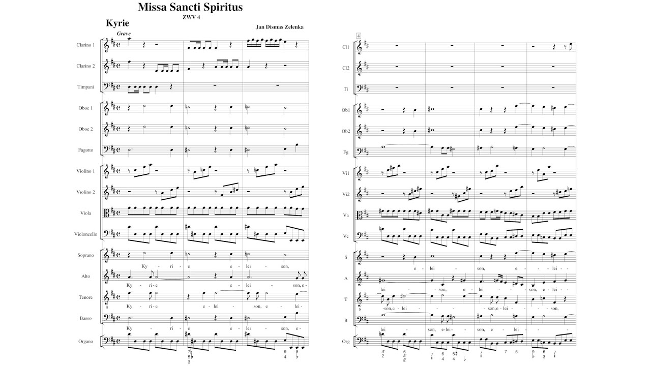 Zelenka - Missa Sancti Spiritus, ZWV 4