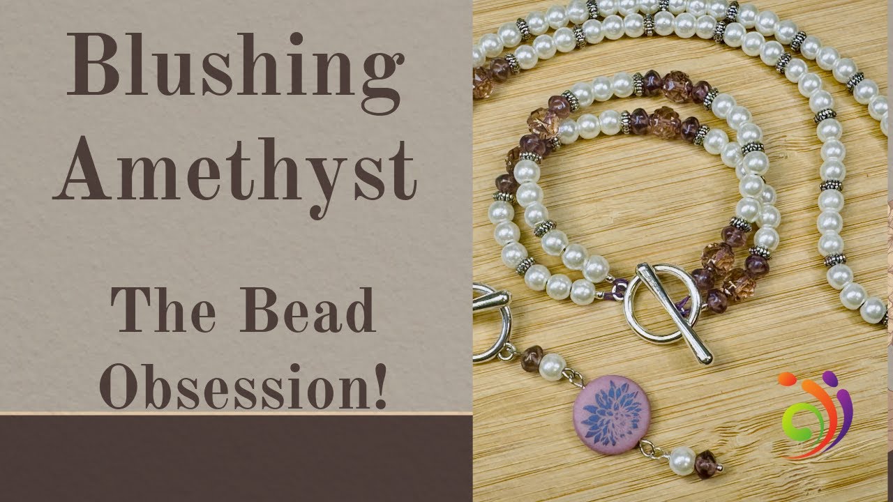 Коробка с бусинами Bead Obsession, цвет &laquo;Розовый аметист&raquo;!