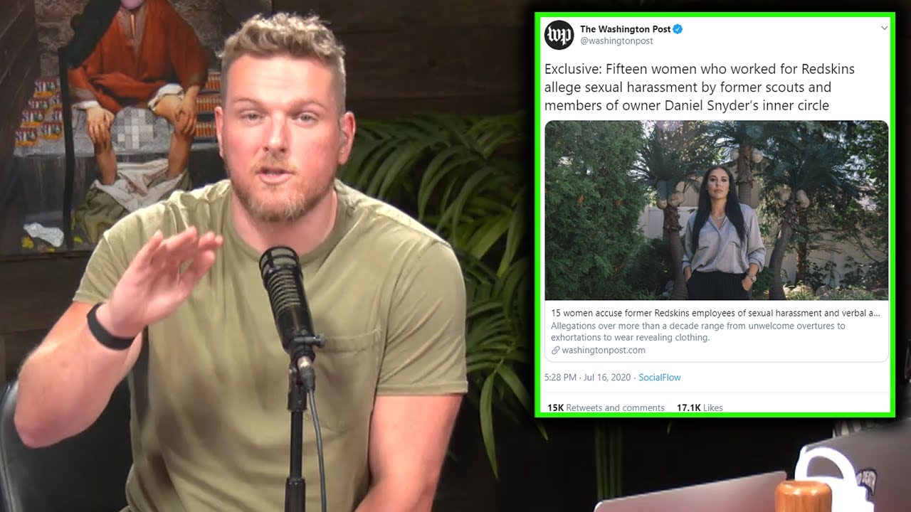 Pat McAfee Reacts To The Washington Post Article About The Washington Football Team
