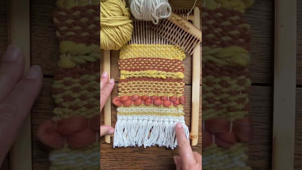 TAPIZ DECORATIVO EN TELAR. PARTE 1