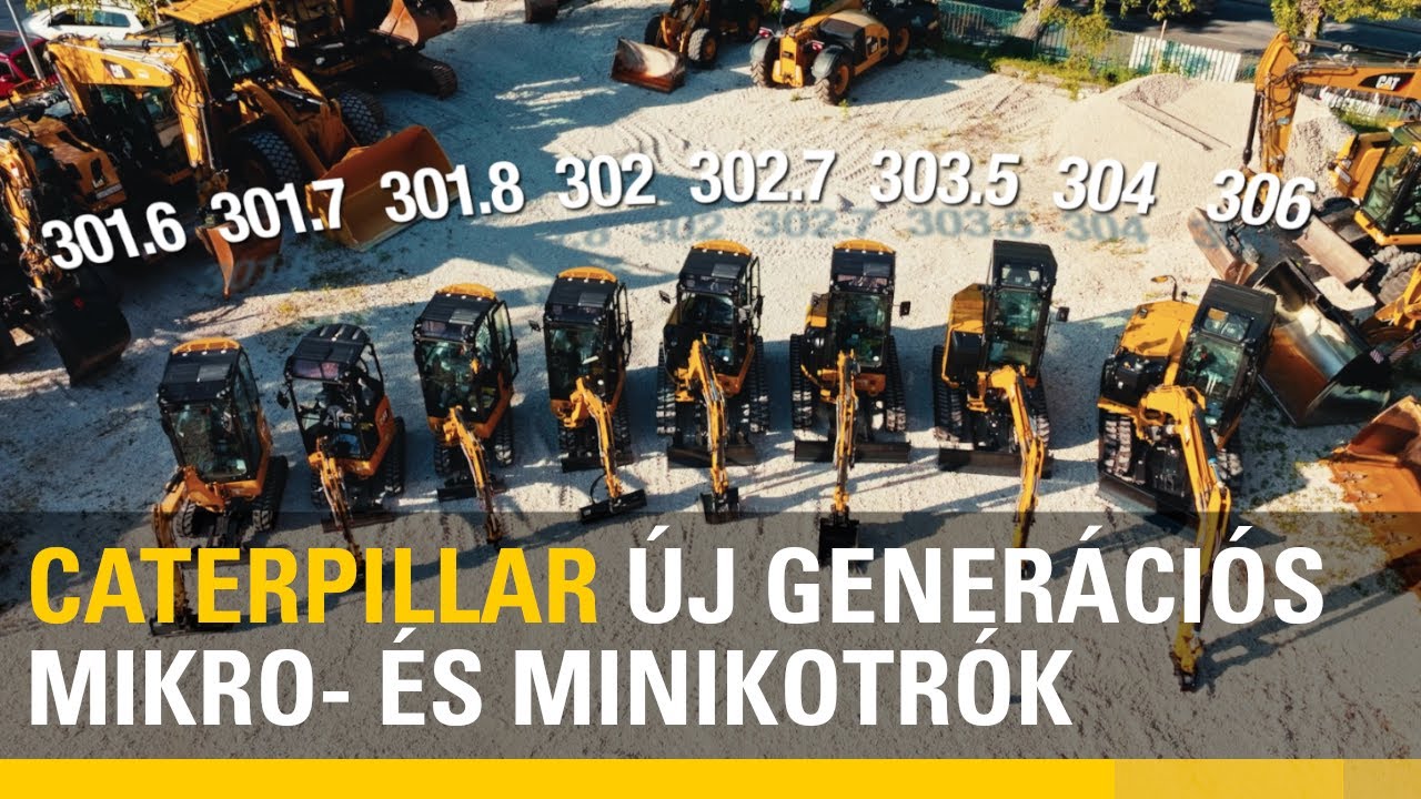 Bemutatkozik a CATERPILLAR mikro- és minikotró családja
