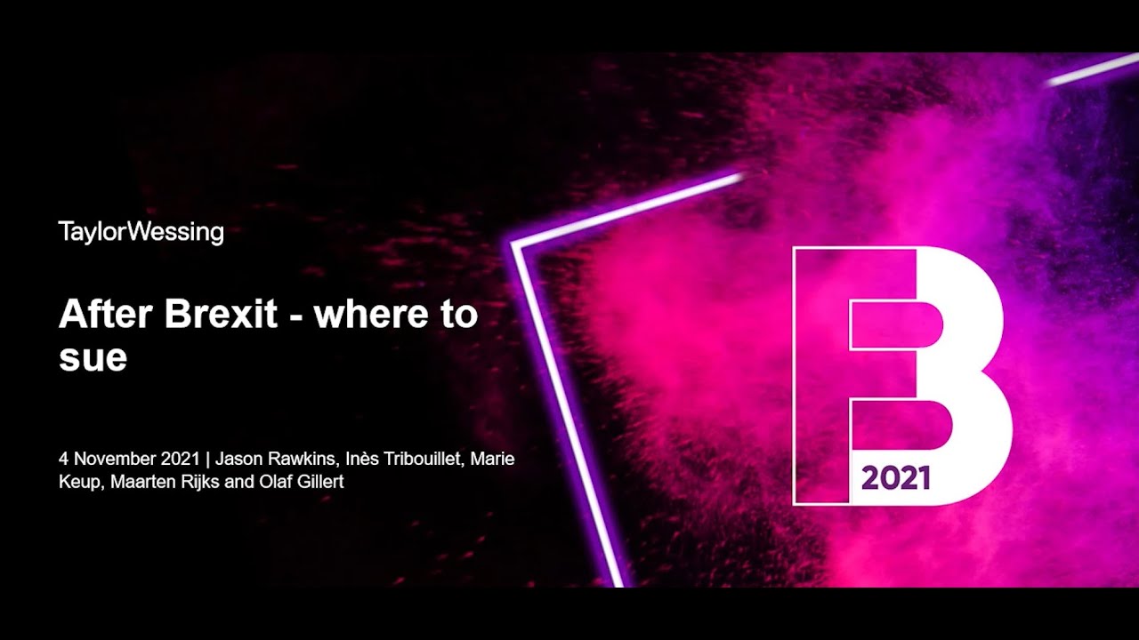 Brands Forum 2021 | After Brexit - where to sue