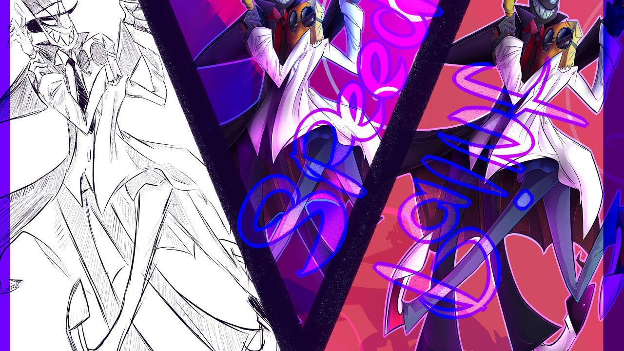SpeedPaint. Villainous (Black Hat & Dr. Flug)