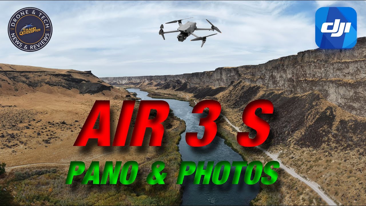 DJI Air 3S Panorama Photos at the Snake River Canyon - Review and Demonstration