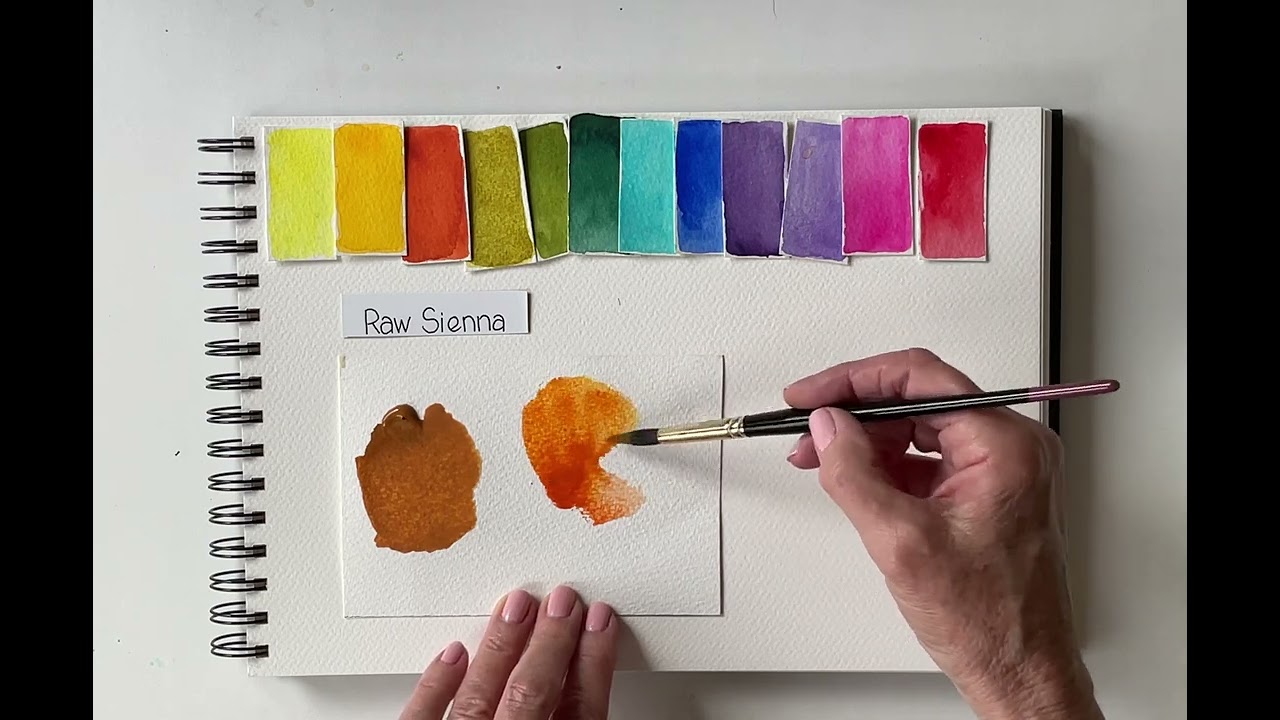 Mixing RAW SIENNA with Terry Harrison Watercolours