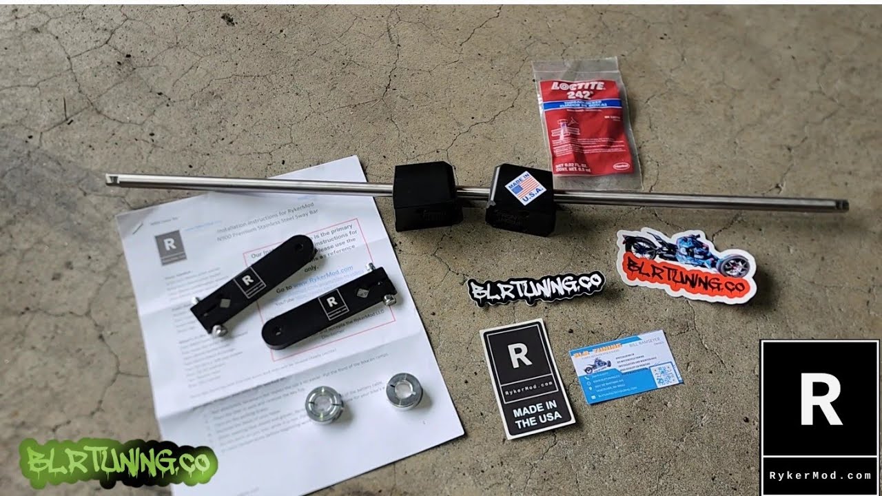 CAN-AM RYKER SWAY BAR INSTALL THREE-PIECE N900 HEAVY DUTY FITS ALL RYKER MODELS by RYKERMOD