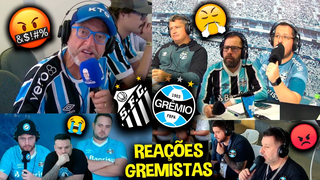 REAÇÕES dos GREMISTAS FURIOSOS com a DERROTA - SANTOS 2X1 GRÊMIO [REACT BRASILEIRÃO 2023]