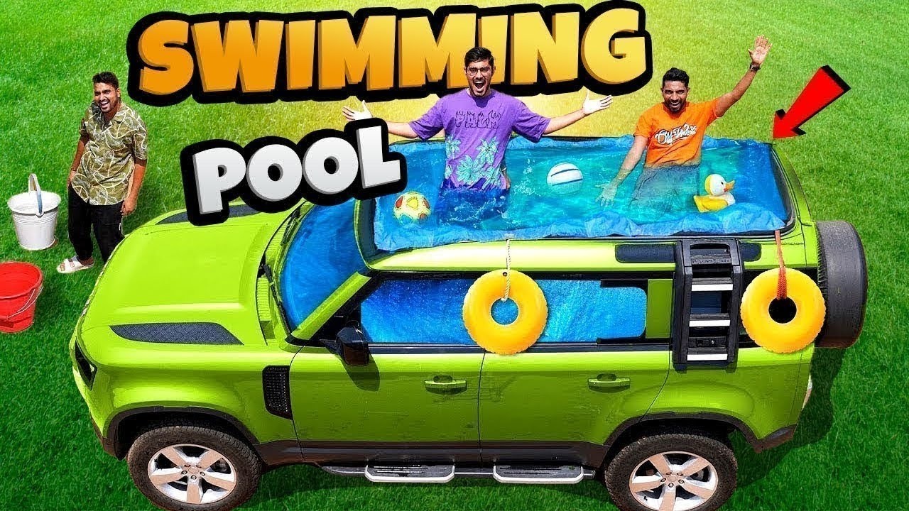 We Made a Tunnel Swimming Pool   हमने बनाया सुरंग में स्विमिंग पूल