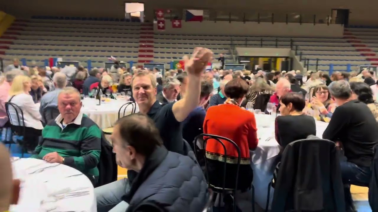Dinner at PingPongParkinson® Party in Lignano Sabbiadoro, Italy
