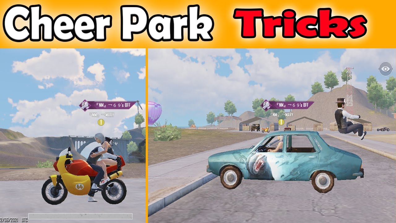 CheerPark Funny Secret Tricks | New PUBG Mobile Cheer Park Tricks 2021 | PUBG Mobile 2021