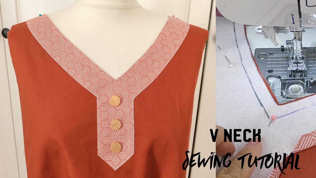 Sewing Technique for Beginners | How To Sew A Beautiful V Neckline | Sewing Tips and Tricks  #40