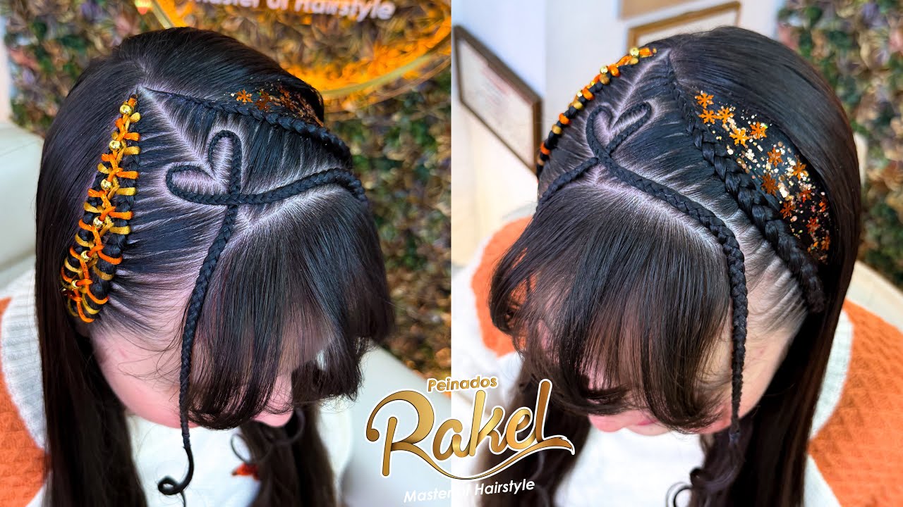 Peinado Para Niñas/ Encintado Doble Zig-Zag/ Peinados Rakel 