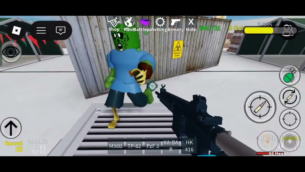 Zombie Uprising Full Play through until Downed
